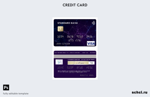 цифровая загрузка шаблона карты Visa Angola Standard Bank